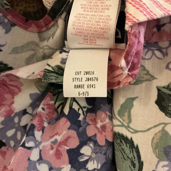 Vintage JoLene floral top and striped bloomers set - Picture 10 of 13